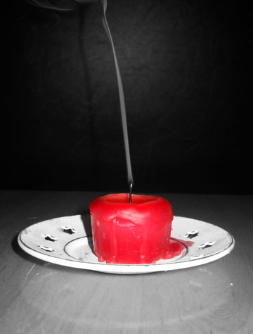 candle red